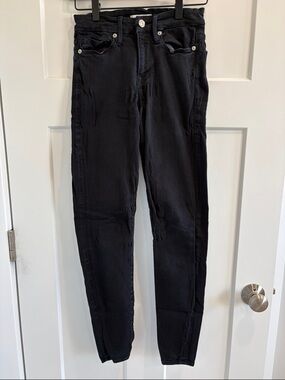 Good American Black High-Rise Skinny Jeans